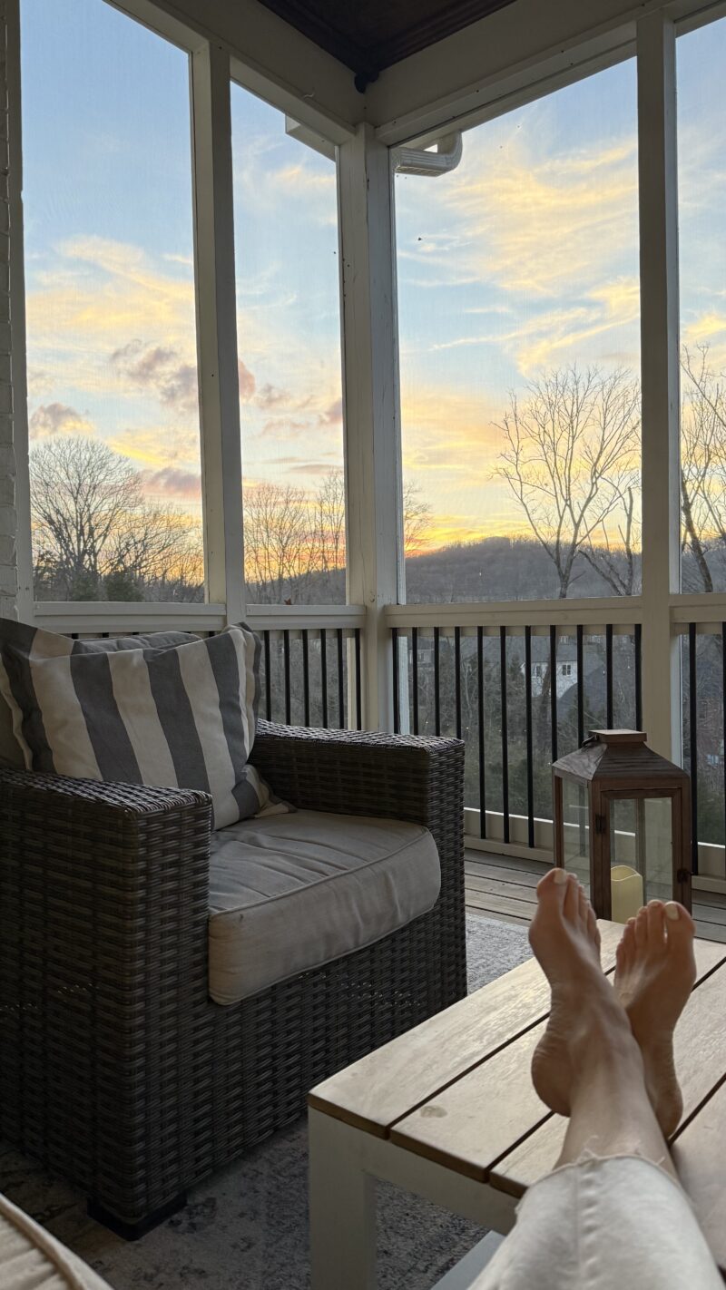 sunset porch