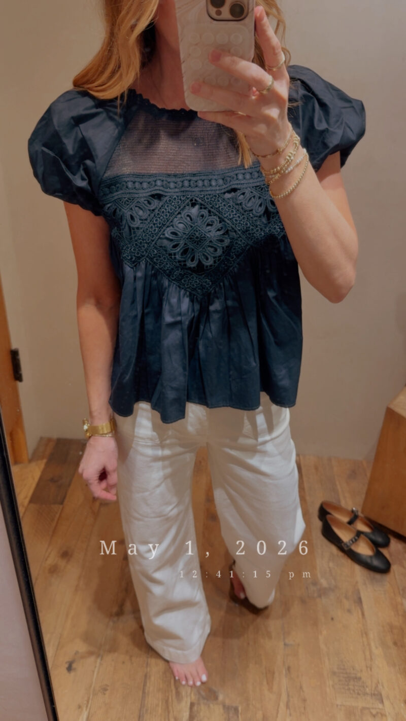 navy blouse