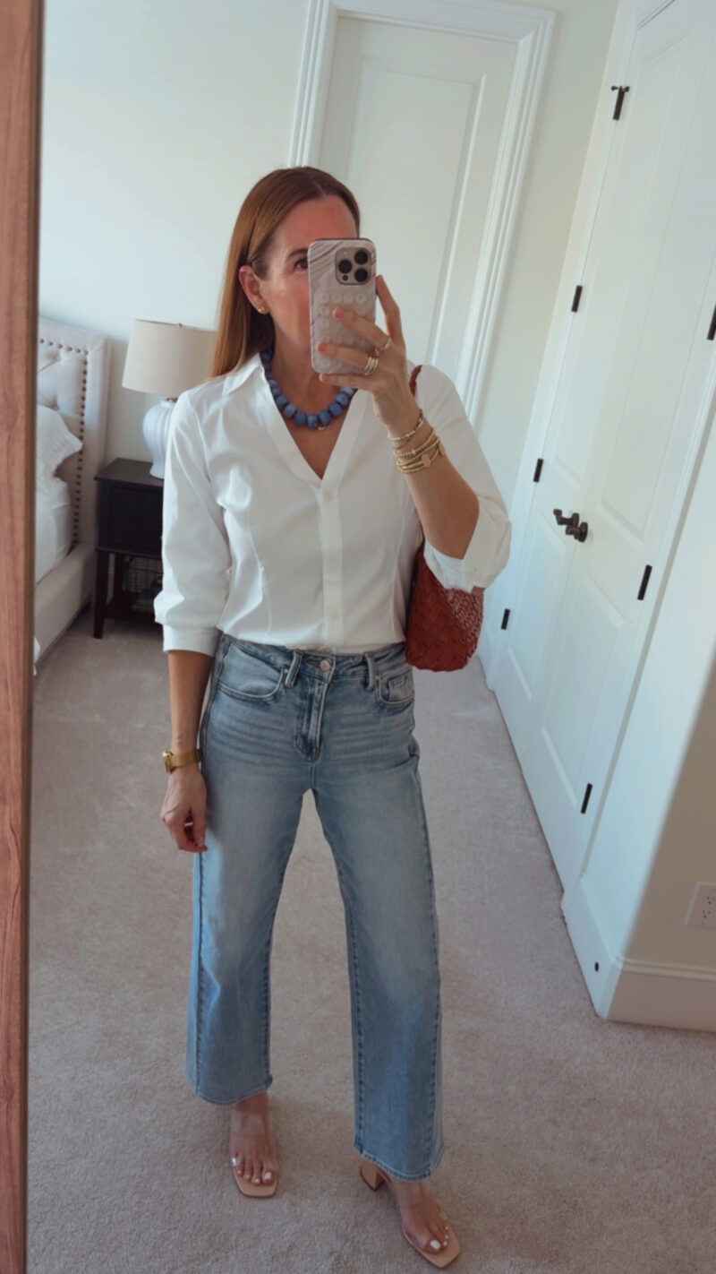 white blouse